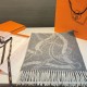 Repliche Perfette Sciarpa classica in lana d'agnello Hermès 30 x 200 01 Imitazioni False Online