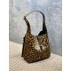 Replica Perfetta Borsa a tracolla YSL Saint Laurent Le 5 à 7 piccola/media cavallino con stampa leopardata Imitazioni Fake