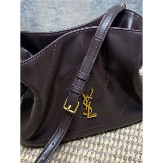 Replica Perfetta Borsa a tracolla YSL Saint Laurent Jamie Caffè Imitazioni Fake