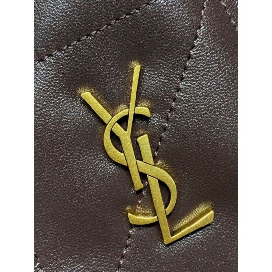 Replica Perfetta Borsa a tracolla YSL Saint Laurent Jamie Caffè Imitazioni Fake