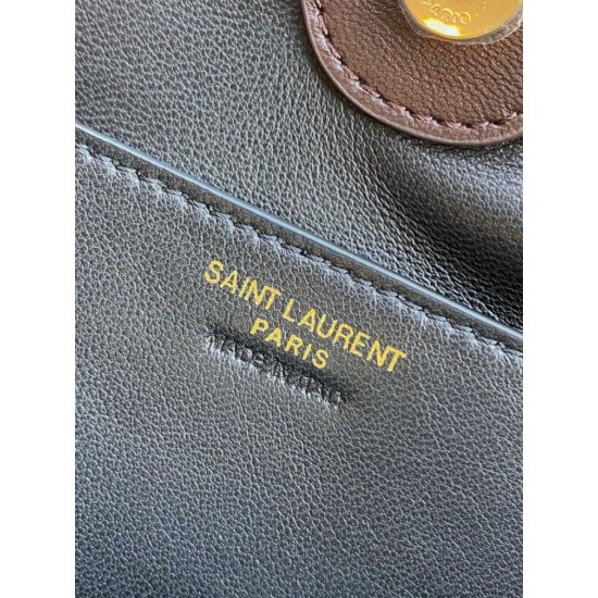 Replica Perfetta Borsa a tracolla YSL Saint Laurent Jamie Caffè Imitazioni Fake