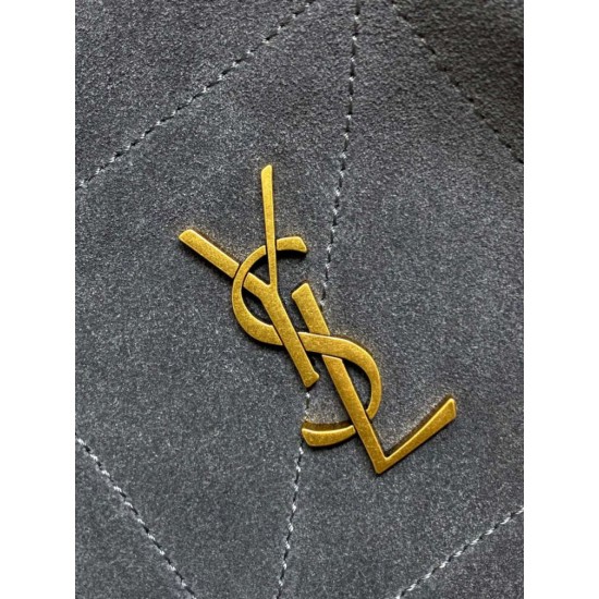 Replica Perfetta Borsa a tracolla YSL Saint Laurent Jamie pelle scamosciata Grigio Imitazioni Fake