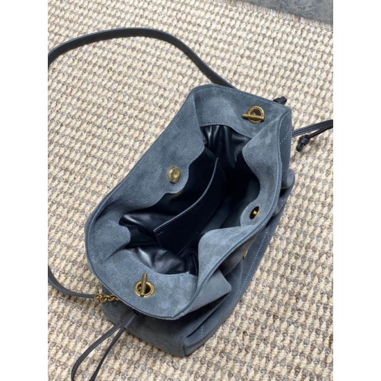 Replica Perfetta Borsa a tracolla YSL Saint Laurent Jamie pelle scamosciata Grigio Imitazioni Fake