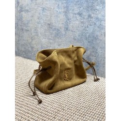 Replica Perfetta Borsa a tracolla YSL Saint Laurent Jamie pelle scamosciata Foglia d'oro Imitazioni Fake
