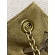 Replica Perfetta Borsa a tracolla YSL Saint Laurent Jamie pelle scamosciata Foglia d'oro Imitazioni Fake