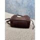 Replica Perfetta Borsa a tracolla YSL Saint Laurent Jamie pelle scamosciata Caffè Imitazioni Fake