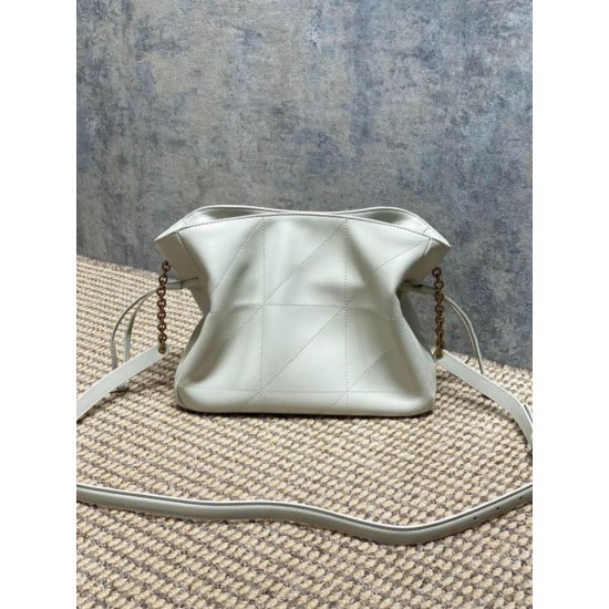 Replica Perfetta Borsa a tracolla YSL Saint Laurent Jamie Bianco Imitazioni Fake