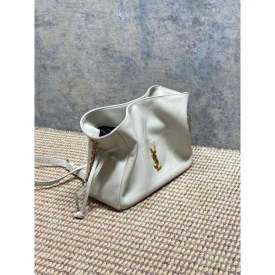 Replica Perfetta Borsa a tracolla YSL Saint Laurent Jamie Bianco Imitazioni Fake