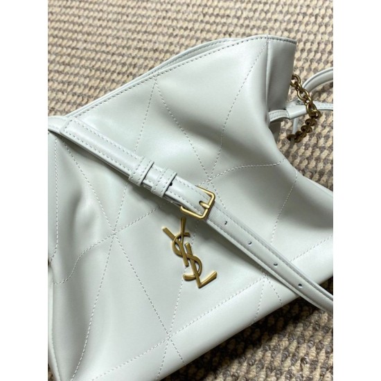Replica Perfetta Borsa a tracolla YSL Saint Laurent Jamie Bianco Imitazioni Fake