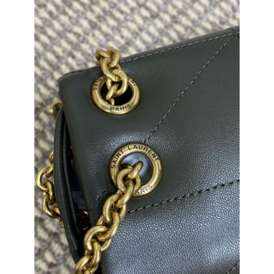 Replica Perfetta Borsa a tracolla YSL Saint Laurent Small Jamie 4.3 Verde muschio Imitazioni Fake
