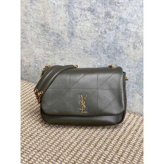 Replica Perfetta Borsa a tracolla YSL Saint Laurent Small Jamie 4.3 Verde muschio Imitazioni Fake