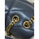 Replica Perfetta Borsa a tracolla YSL Saint Laurent Mini Loulou Puffer Grigio urbano Imitazioni Fake