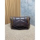 Replica Perfetta Borsa a tracolla YSL Saint Laurent media Loulou Puffer Caffè Imitazioni Fake