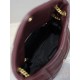 Replica Perfetta Borsa a tracolla piccola Loulou puffer YSL Saint Laurentnappa Maroon Imitazioni Fake