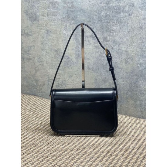 Replica Perfetta Borsa a tracolla media YSL Saint Laurent Solferino Box Nero Imitazioni Fake