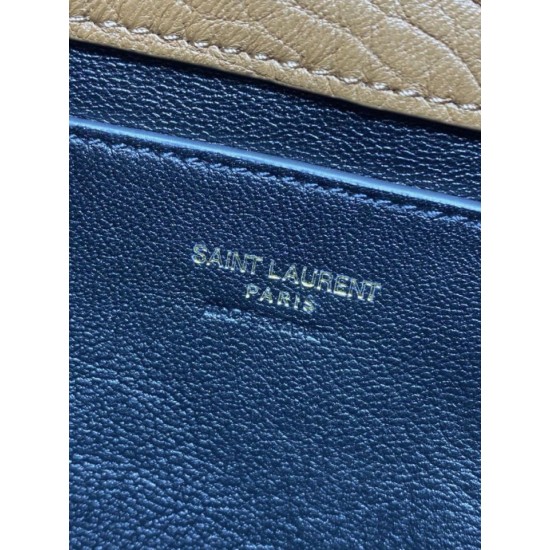 Repliche Borsa a tracolla classica Calypso Mini YSL Saint Laurent con catena Marrone False Outlet Online Replica Perfetta Borsa a tracolla classica Calypso Mini YSL Saint Laurent con catena Marrone Imitazioni Fake