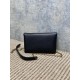 Replica Perfetta Borsa a tracolla classica Calypso Mini YSL Saint Laurent con catena Nero Imitazioni Fake