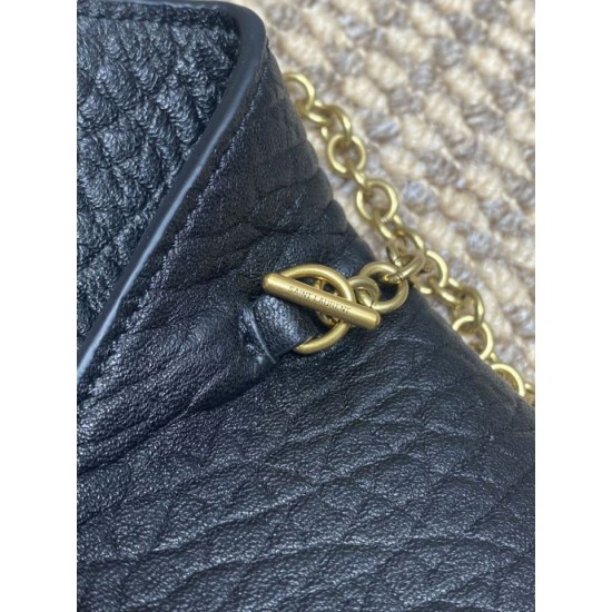 Replica Perfetta Borsa a tracolla classica Calypso Mini YSL Saint Laurent con catena Nero Imitazioni Fake
