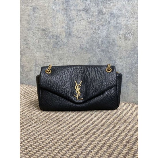 Replica Perfetta Borsa a tracolla YSL Saint Laurent Calypso beige Imitazioni Fake