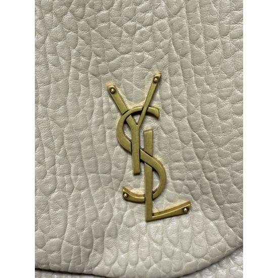 Replica Perfetta Borsa a tracolla grande YSL Saint Laurent Calypso beige Imitazioni Fake