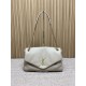 Replica Perfetta Borsa a tracolla grande YSL Saint Laurent Calypso beige Imitazioni Fake