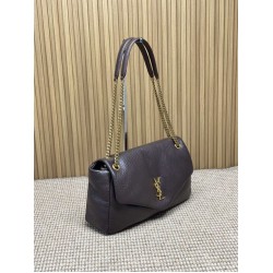Repliche Borsa a tracolla grande YSL Saint Laurent Calypso Caffè False Outlet Online Replica Perfetta Borsa a tracolla grande YSL Saint Laurent Calypso Caffè Imitazioni Fake