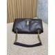 Replica Perfetta Borsa a tracolla grande YSL Saint Laurent Calypso Caffè Imitazioni Fake