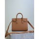 Replica Perfetta Borsa tote Sac De Jour piccola/media/grande YSL Saint Laurent Marrone Imitazioni Fake