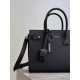 Replica Perfetta Borsa tote Sac De Jour piccola/media/grande YSL Saint Laurent nera hardware argento Imitazioni Fake