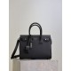 Replica Perfetta Borsa tote Sac De Jour piccola/media/grande YSL Saint Laurent nera hardware argento Imitazioni Fake