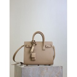 Replica Perfetta Borsa tote Sac De Jour piccola/media/grande YSL Saint Laurent Albicocca Imitazioni Fake