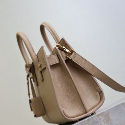 Replica Perfetta Borsa tote Sac De Jour piccola/media/grande YSL Saint Laurent Albicocca Imitazioni Fake