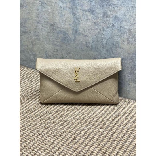 Replica Perfetta Pochette grande YSL Saint Laurent Cassandre Albicocca Imitazioni Fake