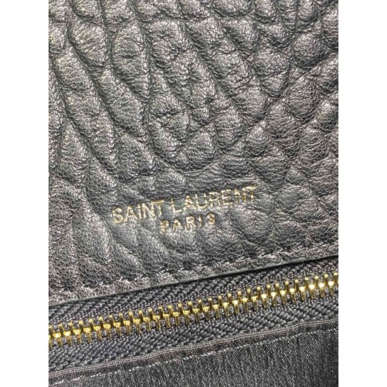 Replica Perfetta Pochette grande YSL Saint Laurent Cassandre Nero Imitazioni Fake