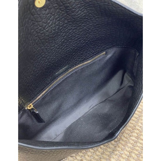 Replica Perfetta Pochette grande YSL Saint Laurent Cassandre Nero Imitazioni Fake