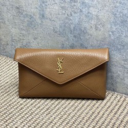 Replica Perfetta Pochette grande YSL Saint Laurent Cassandre Marrone Imitazioni Fake