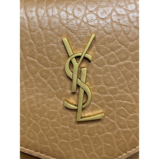 Replica Perfetta Pochette grande YSL Saint Laurent Cassandre Marrone Imitazioni Fake