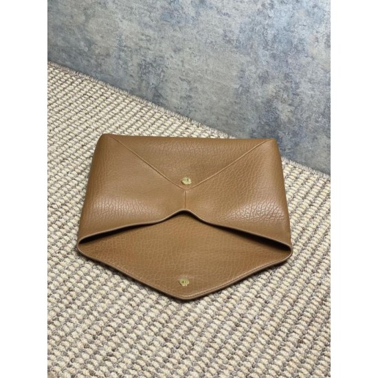 Replica Perfetta Pochette grande YSL Saint Laurent Cassandre Marrone Imitazioni Fake