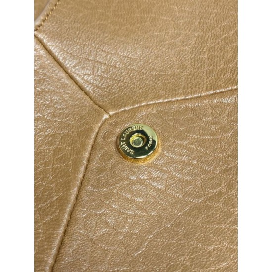Replica Perfetta Pochette grande YSL Saint Laurent Cassandre Marrone Imitazioni Fake