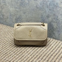 Replica Perfetta Borsa a tracolla YSL Saint Laurent Mini Classic Niki 18cm Albicocca Imitazioni Fake