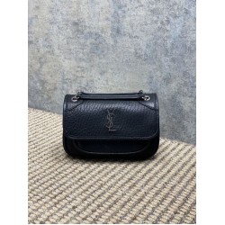 Replica Perfetta Borsa a tracolla YSL Saint Laurent Mini Classic Niki 18cm Nero  Imitazioni Fake
