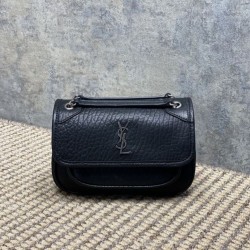 Replica Perfetta Borsa a tracolla YSL Saint Laurent Mini Classic Niki 18cm Nero  Imitazioni Fake
