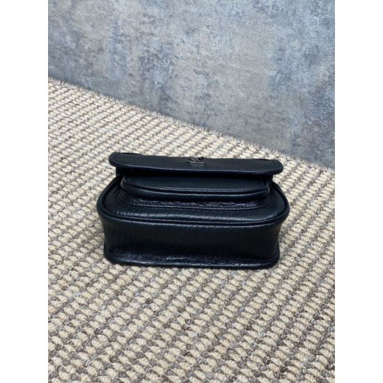 Replica Perfetta Borsa a tracolla YSL Saint Laurent Mini Classic Niki 18cm Nero  Imitazioni Fake