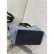 Replica Perfetta Borsa Tote Dior Toujours piccola/media/grande blu denim Imitazioni Fake