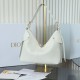 Replica Perfetta Borsa hobo Dior Voyage piccola/media piatta Macrocannage Bianco Imitazioni Fake