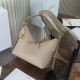 Replica Perfetta Borsa hobo Dior Voyage piccola/media piatta Macrocannage Albicocca Imitazioni Fake
