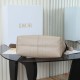 Replica Perfetta Borsa hobo Dior Voyage piccola/media piatta Macrocannage Albicocca Imitazioni Fake