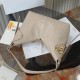 Replica Perfetta Borsa hobo Dior Voyage piccola/media piatta Macrocannage Albicocca Imitazioni Fake