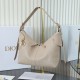 Replica Perfetta Borsa hobo Dior Voyage piccola/media piatta Macrocannage Albicocca Imitazioni Fake