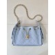 Replica Perfetta Borsa hobo piccola Chanel 25 AS5631 Blu Imitazioni Fake